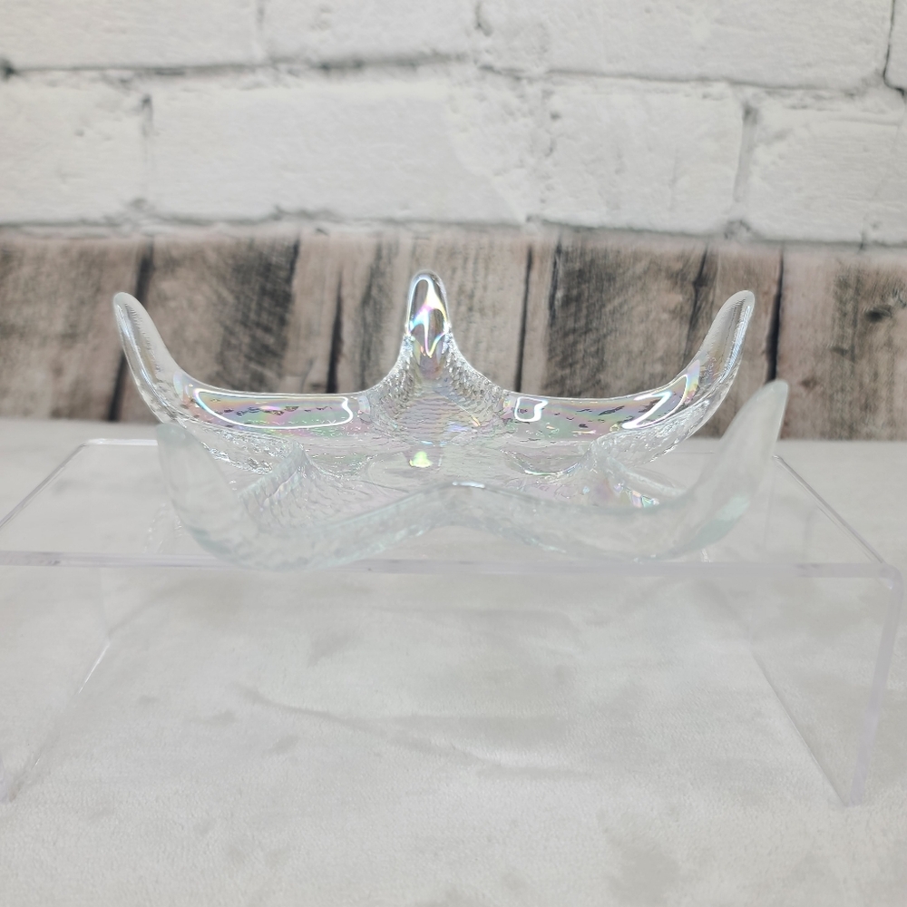 Akcam (4) Vintage Iridescent Starfish Appetizer/Tidbit Dishes Handmade in Turkey - Picture 6 of 17